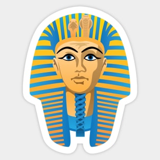 Egyptian Golden Pharaoh Burial Mask Sticker